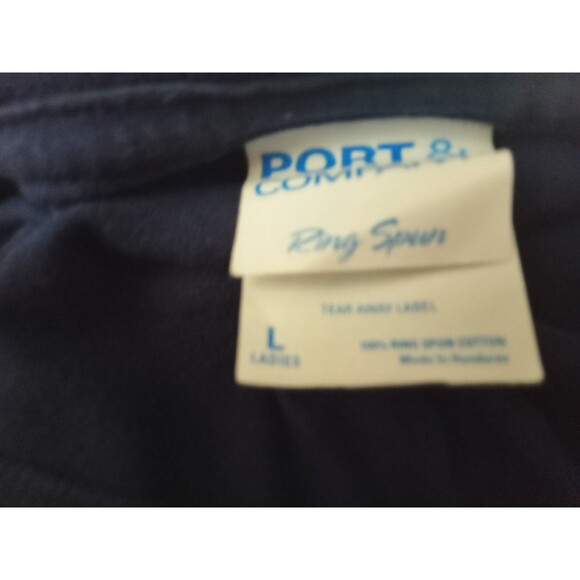 Mushroom Peace Sign T-Shirt Size  Large Blue Short Sleeve T-Shirt  Hippie Boho - Picture 2 of 3